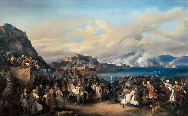 HESS, Heinrich Maria von The Entry of King Othon of Greece into Nauplia Sweden oil painting art
